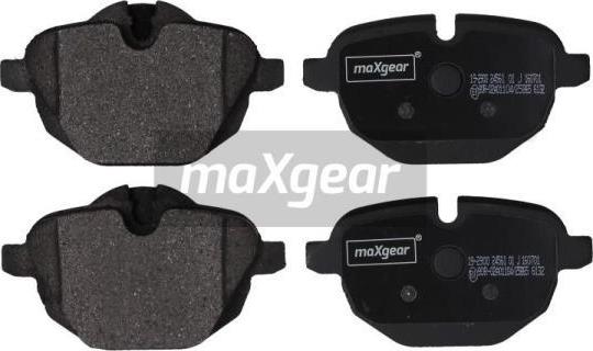 Maxgear 19-2900 - Komplet zavornih oblog, ploscne (kolutne) zavore parts5.com