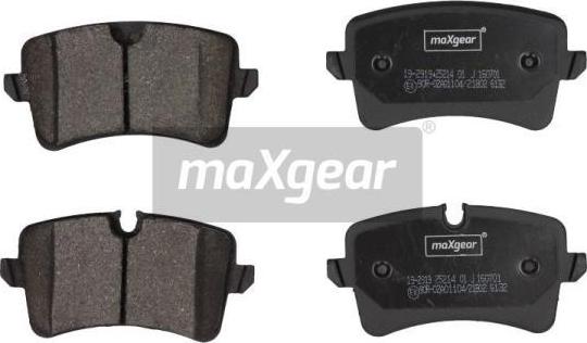 Maxgear 19-2919 - Sada brzdových platničiek kotúčovej brzdy parts5.com