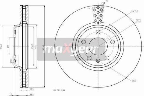 Maxgear 19-2447 - Disc frana parts5.com