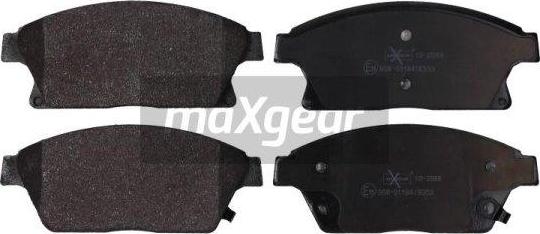 Maxgear 19-2088 - Sada brzdových platničiek kotúčovej brzdy parts5.com