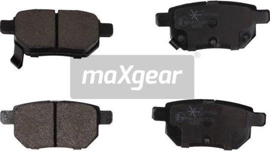 Maxgear 19-2161 - Zestaw klocków hamulcowych, hamulce tarczowe parts5.com