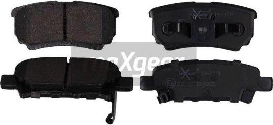 Maxgear 19-2109 - Zestaw klocków hamulcowych, hamulce tarczowe parts5.com