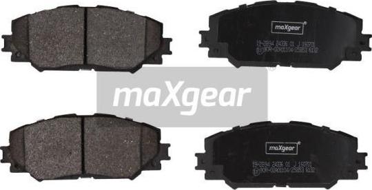 Maxgear 19-2894 - Zestaw klocków hamulcowych, hamulce tarczowe parts5.com