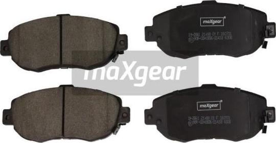 Maxgear 19-2861 - Zestaw klocków hamulcowych, hamulce tarczowe parts5.com