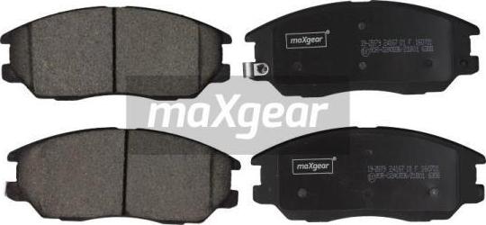 Maxgear 19-2879 - Sada brzdových destiček, kotoučová brzda parts5.com