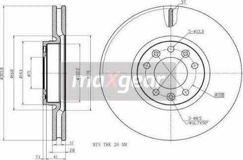 Maxgear 19-2749 - Disc frana parts5.com