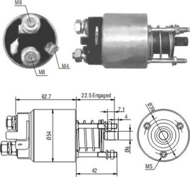 Meat & Doria 46005 - Elektromagnetni prekidač, starter parts5.com