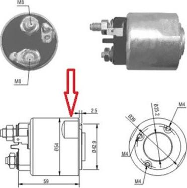 Meat & Doria 46086 - Elektro-magnetno stikalo, zaganjalnik parts5.com