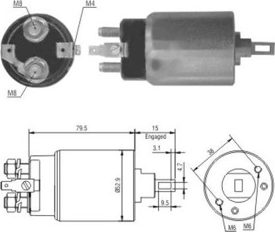 Meat & Doria 46022 - Mágneskapcsoló, önindító parts5.com