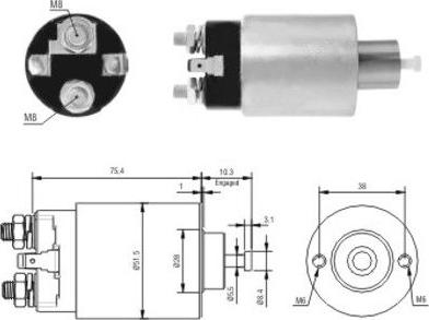 Meat & Doria 46167 - Elektro-magnetno stikalo, zaganjalnik parts5.com