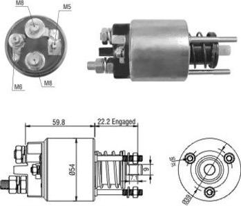 Meat & Doria 46134 - Solenoid Switch, starter parts5.com