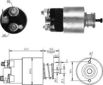 Meat & Doria 46317 - Solenoid Switch, starter parts5.com