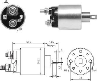 Meat & Doria 46292 - Elektromagnetický spínač, startér parts5.com