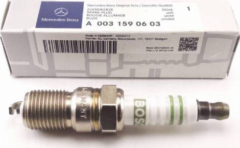 Mercedes-Benz A 003 159 06 03 - Spark Plug parts5.com