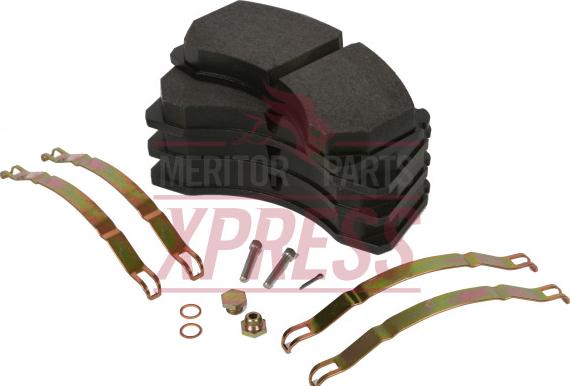 Meritor MDP5066 - Brake Pad Set, disc brake parts5.com