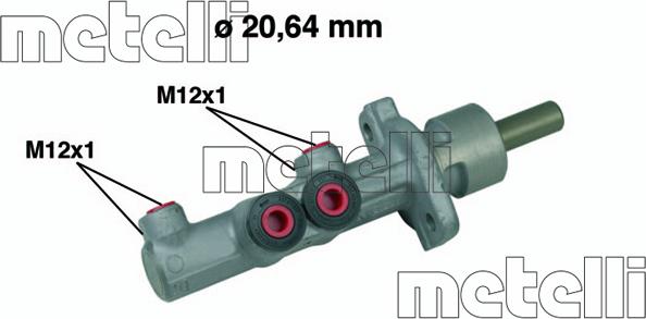 Metelli 05-0493 - Спирачна помпа parts5.com