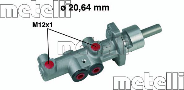 Metelli 05-0404 - Pompa centrala, frana parts5.com