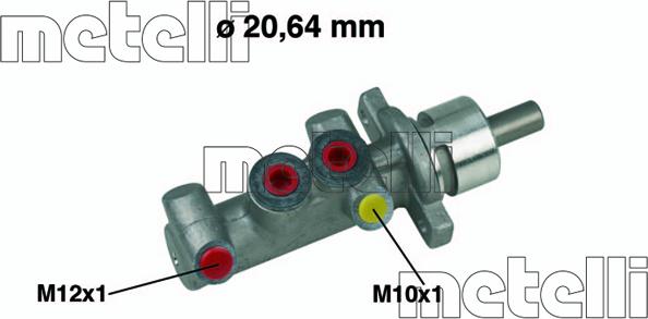 Metelli 05-0416 - Glavni zavorni cilinder parts5.com