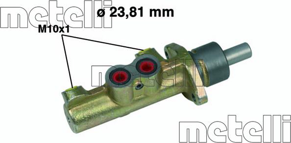 Metelli 05-0411 - Maître-cylindre de frein parts5.com