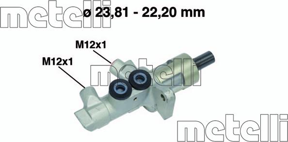 Metelli 05-0548 - Főfékhenger parts5.com