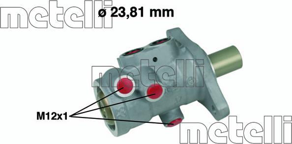 Metelli 05-0556 - Pompa centrala, frana parts5.com