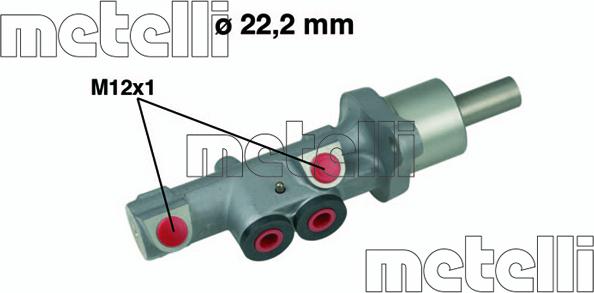 Metelli 05-0534 - Cilindro principal de freno parts5.com