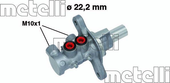 Metelli 05-0675 - Pompa centrala, frana parts5.com