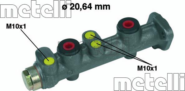 Metelli 05-0066 - Pompa centrala, frana parts5.com