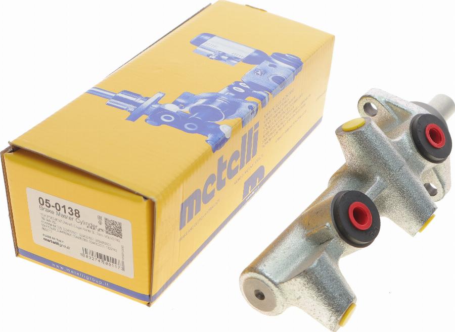 Metelli 05-0138 - Hlavný brzdový válec parts5.com