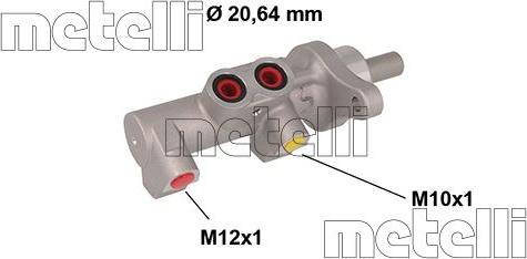 Metelli 05-0846 - Hauptbremszylinder parts5.com