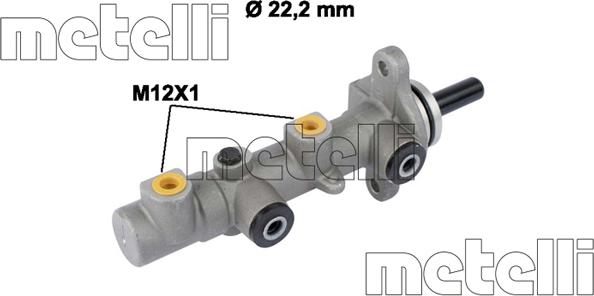 Metelli 05-0825 - Pompa centrala, frana parts5.com