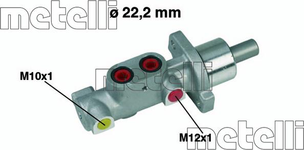 Metelli 05-0365 - Főfékhenger parts5.com