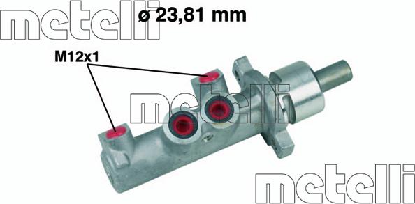 Metelli 05-0366 - Спирачна помпа parts5.com