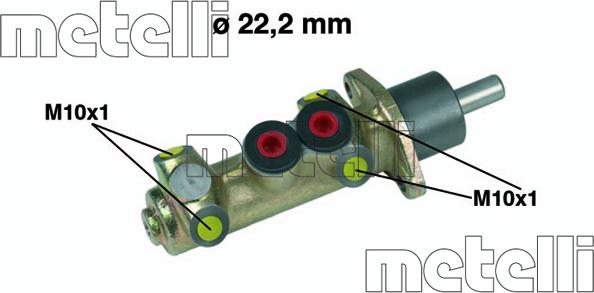 Metelli 05-0208 - Pompa centrala, frana parts5.com