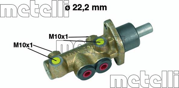 Metelli 05-0278 - Pompa centrala, frana parts5.com