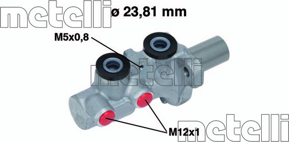 Metelli 05-0746 - Pompa centrala, frana parts5.com