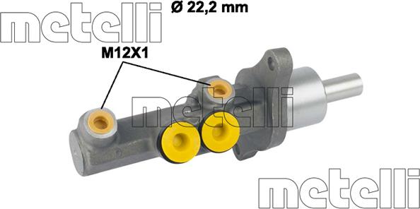 Metelli 05-0720 - Pompa hamulcowa parts5.com