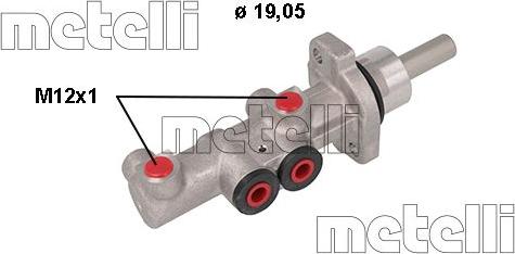 Metelli 05-1117 - Pompa centrala, frana parts5.com