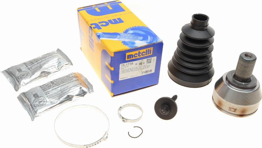 Metelli 15-1738 - Каре комплект, полуоска parts5.com