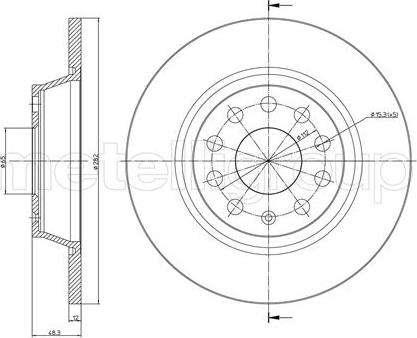 VAG 1K0 615 601 M - Kočioni disk parts5.com