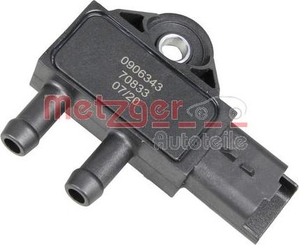 Metzger 0906343 - Érzékelő, kipufogógáz-nyomás parts5.com