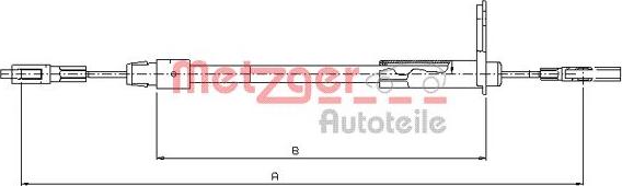 Metzger 10.9442 - Tel halat, el freni parts5.com