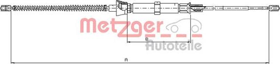 Metzger 10.9032 - Жило, ръчна спирачка parts5.com