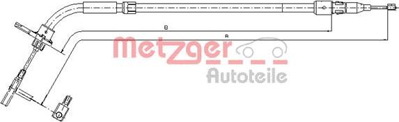 Metzger 10.9333 - Seilzug, Feststellbremse parts5.com