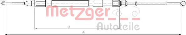 Metzger 10.4158 - Cable, parking brake parts5.com