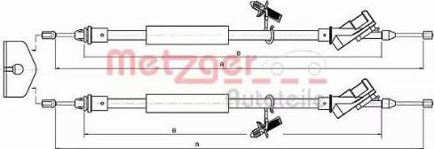 Metzger 10.5367 - Cable, parking brake parts5.com