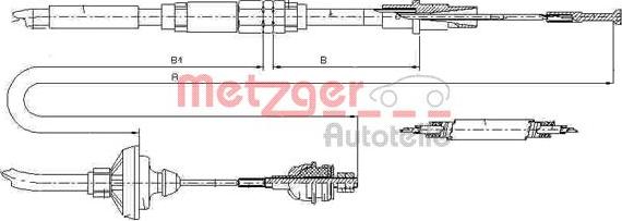 Metzger 10.3149 - Clutch Cable parts5.com