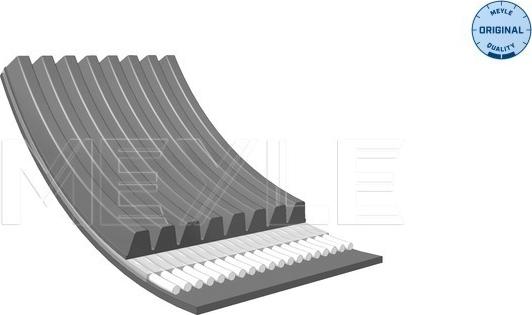 Meyle 050 008 1635 - Correa trapecial poli V parts5.com