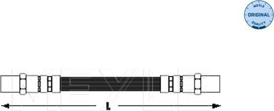 Meyle 100 611 0002 - Тормозной шланг parts5.com