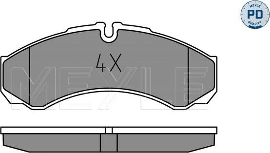 Meyle 025 291 2120/PD - Set placute frana,frana disc parts5.com